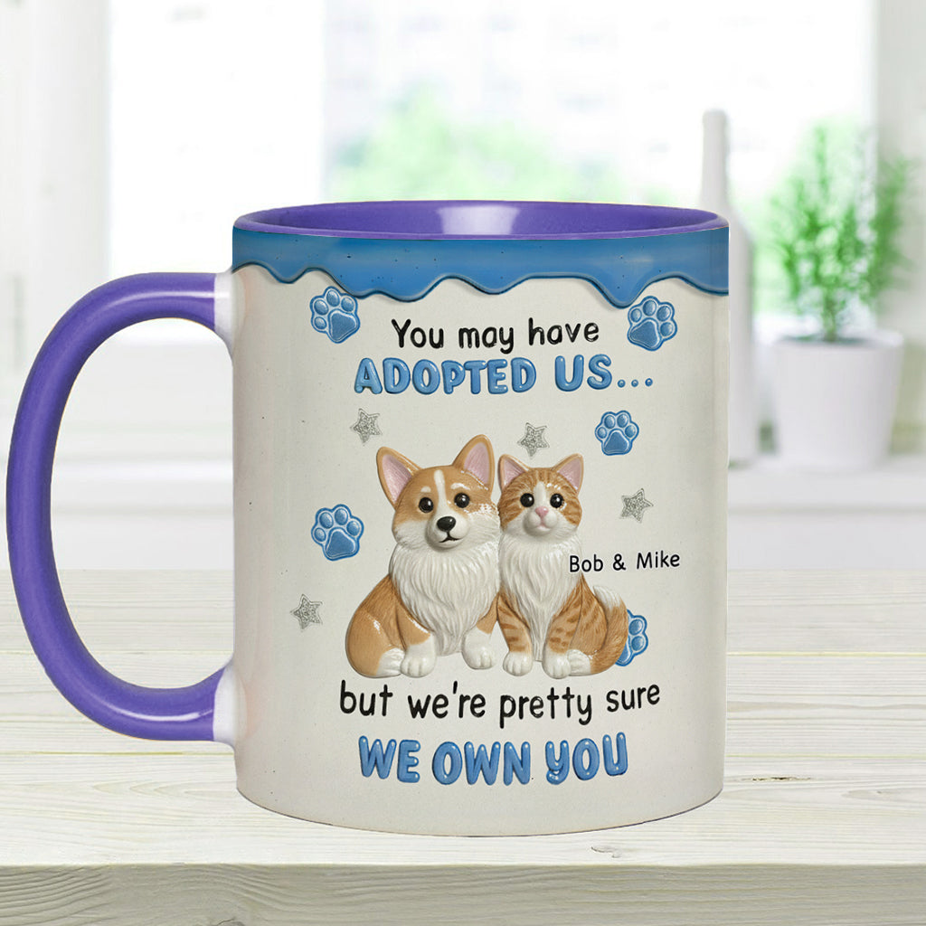 I'm Sure I Own You - Personalized Dog Accent Mug