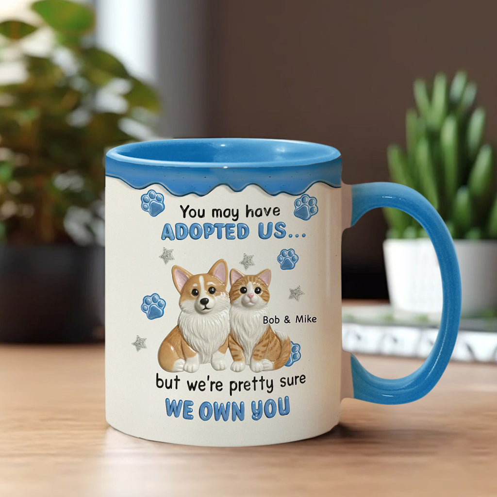 I'm Sure I Own You - Personalized Dog Accent Mug