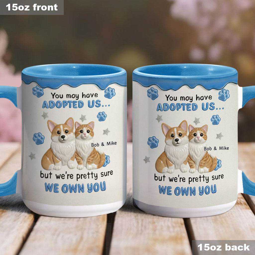 I'm Sure I Own You - Personalized Dog Accent Mug