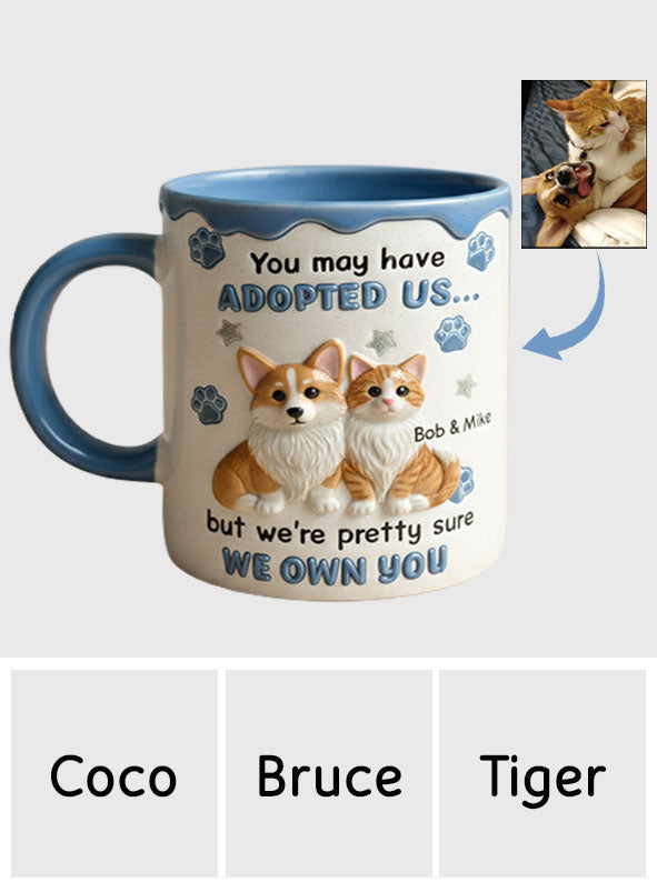I'm Sure I Own You - Personalized Dog Accent Mug