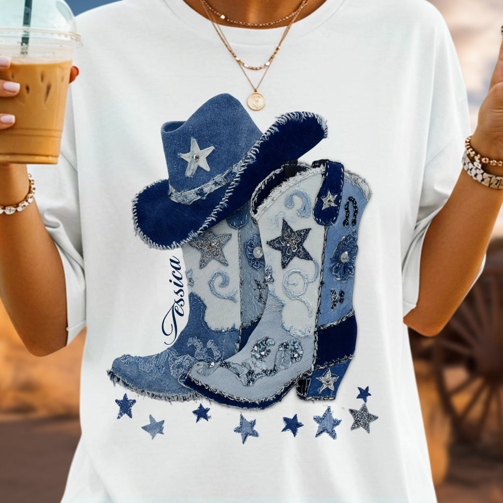 Cowgirl Boots - Personalized Cowgirl T-shirt And Hoodie