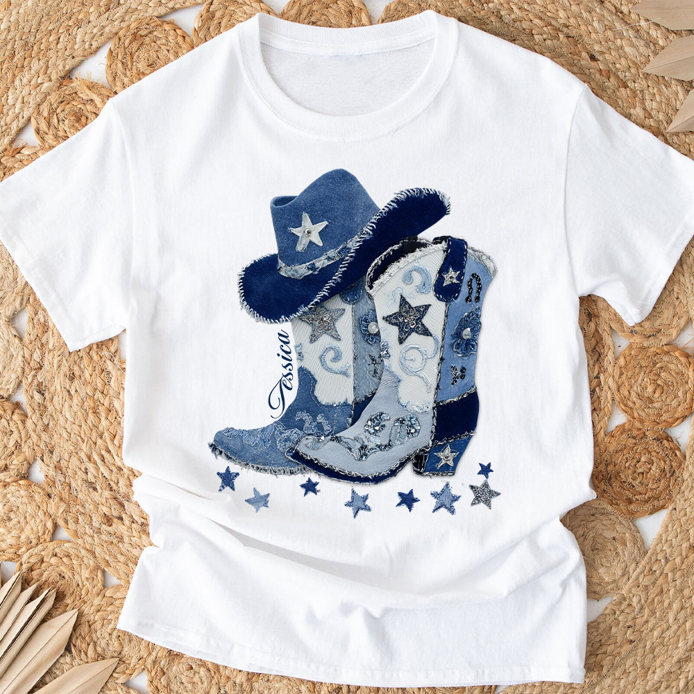 Cowgirl Boots - Personalized Cowgirl T-shirt And Hoodie