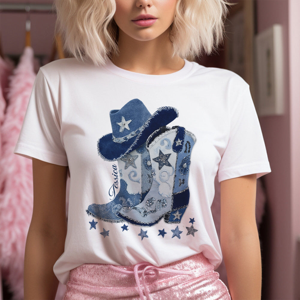 Cowgirl Boots - Personalized Cowgirl T-shirt And Hoodie