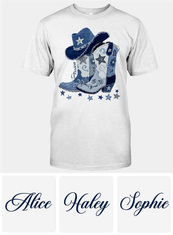 Cowgirl Boots - Personalized Cowgirl T-shirt And Hoodie