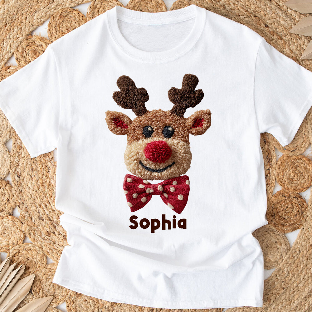 Reindeer Sweatshirt - Personalized Kid T-shirt And Hoodie