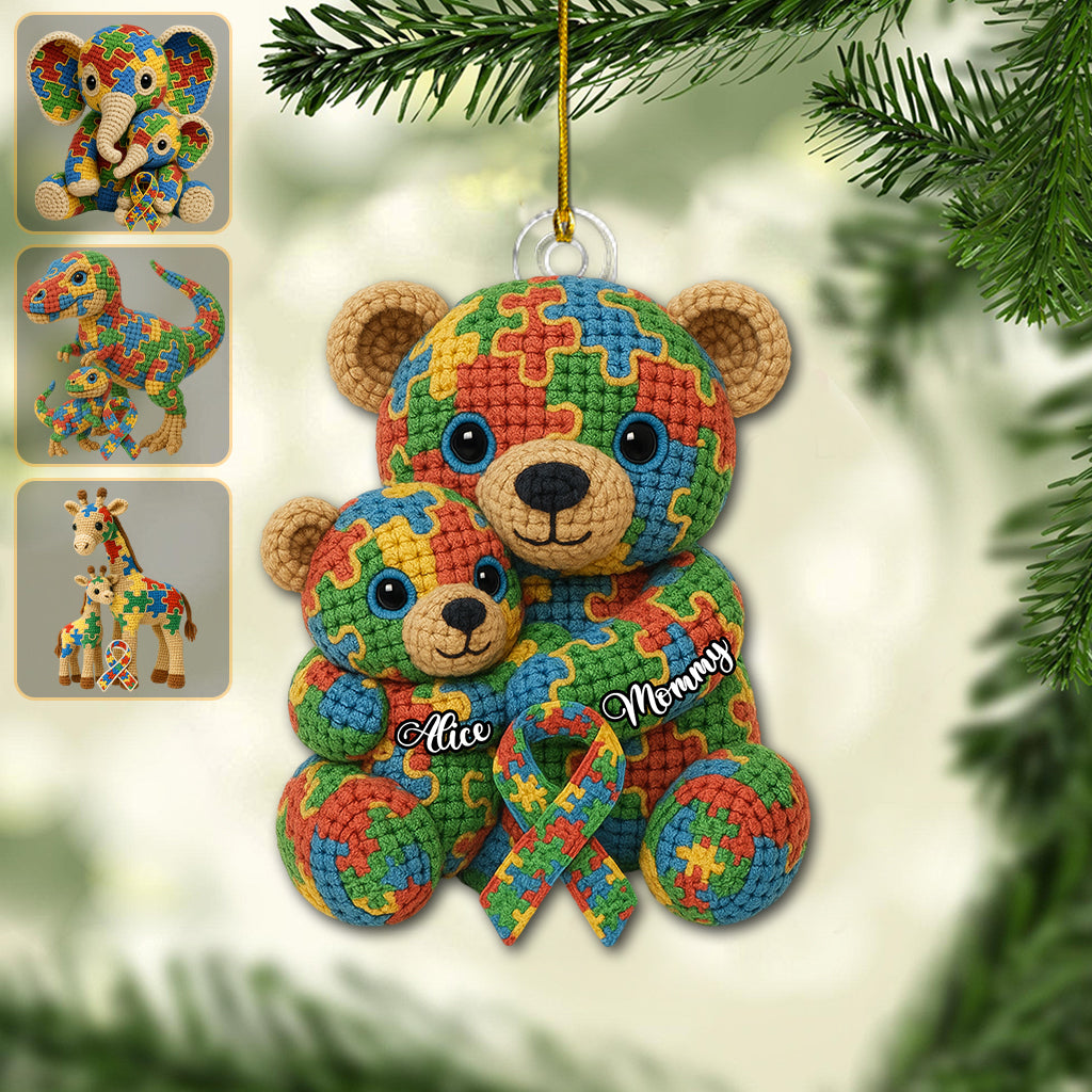 Strong Mama - Personalized Autism Awareness Ornament