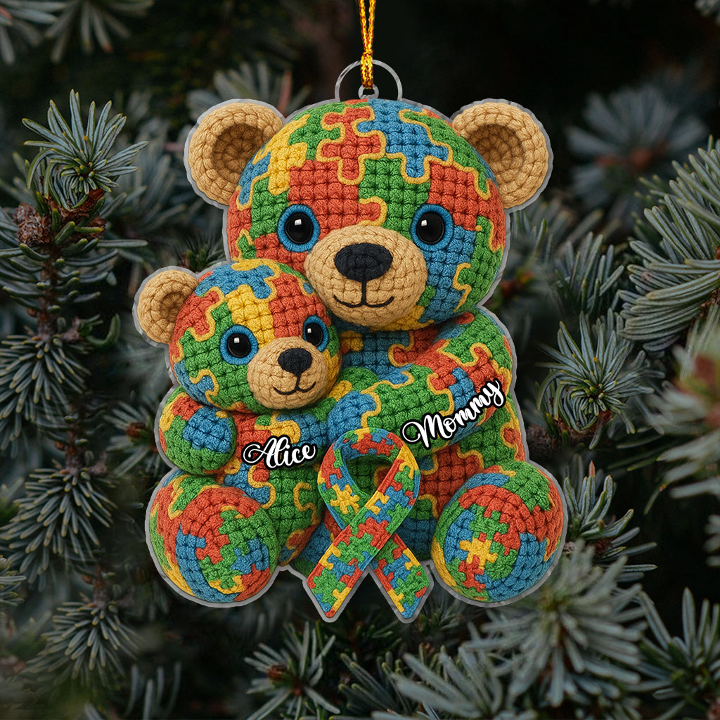 Strong Mama - Personalized Autism Awareness Ornament