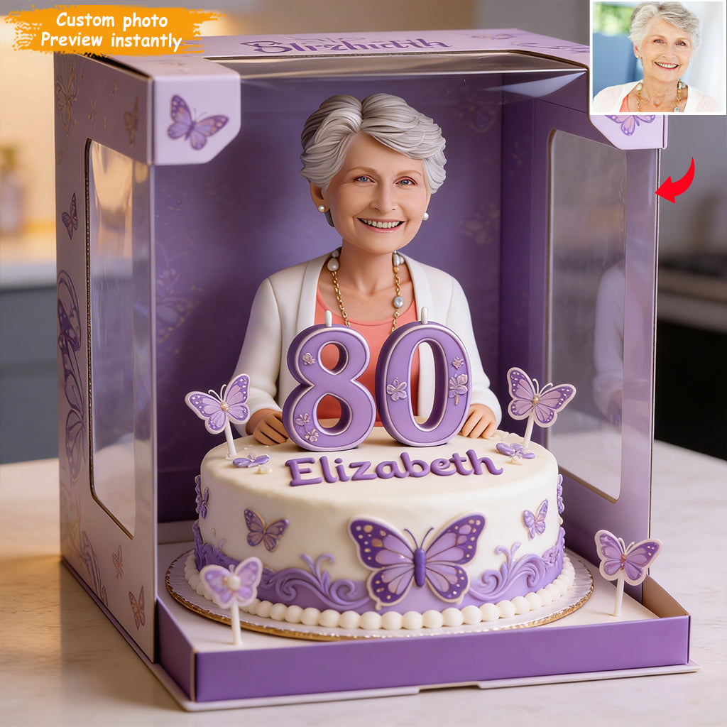 Custom From Photo, Theme And Number - Personalized Birthday Custom Shaped Acrylic Plaque