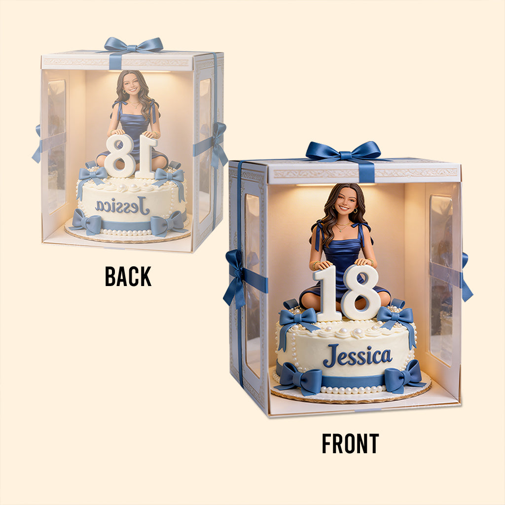 Custom From Photo, Theme And Number - Personalized Birthday Custom Shaped Acrylic Plaque