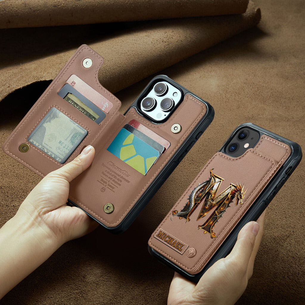 Love Dragons - Personalized Dragon Wallet Phone Case