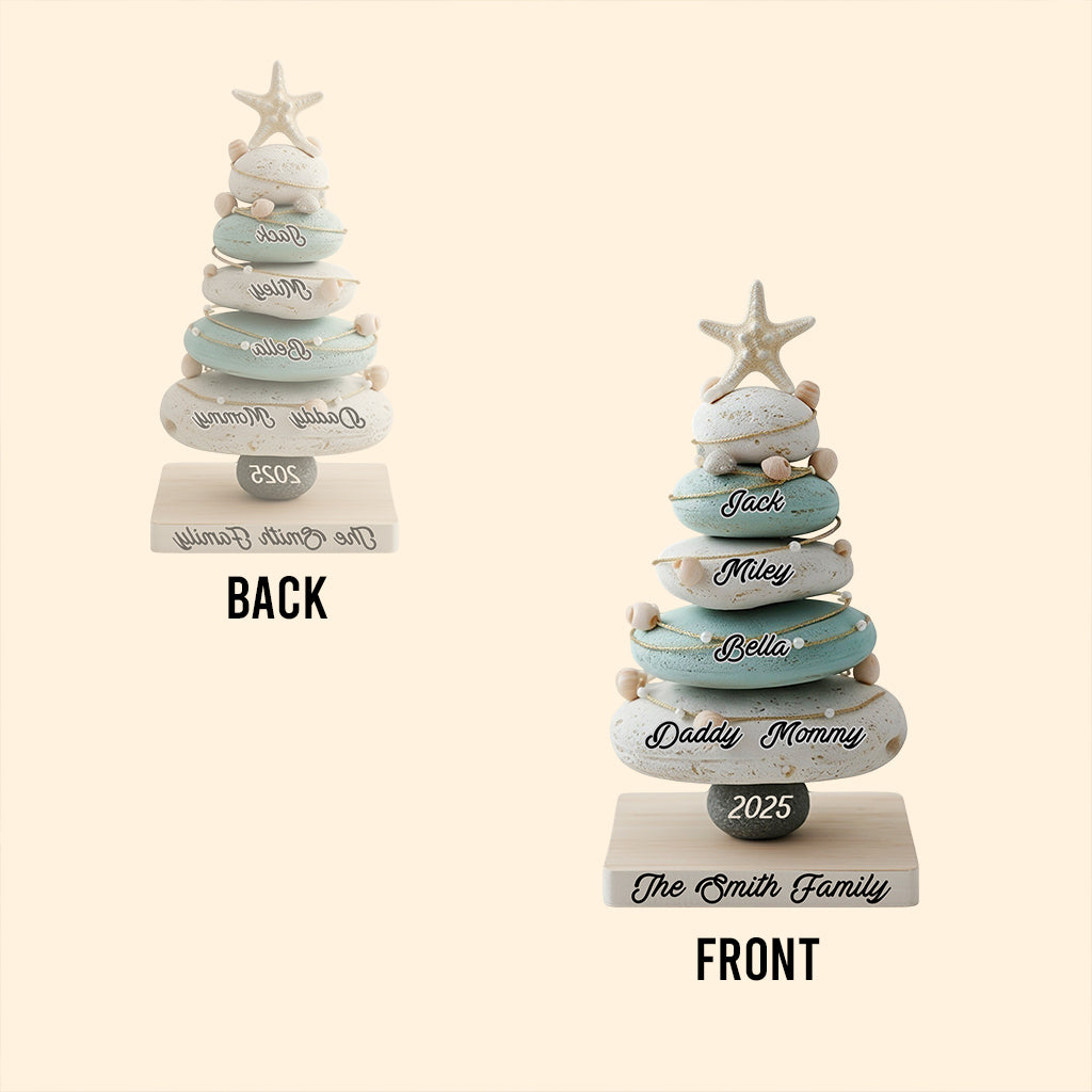 Our Family, Merry Christmas 2025 - Personalized Family Custom Shaped Acrylic Plaque