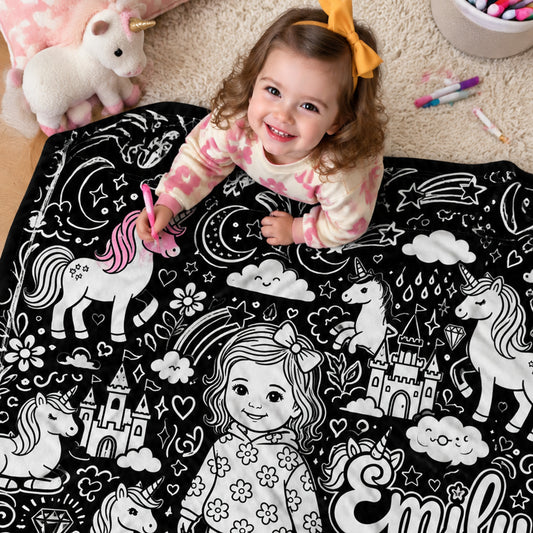 Spaß Farbige Decke Für Kinder, Individuell Mit Thema, Foto - Personalisierte Kinderdecke