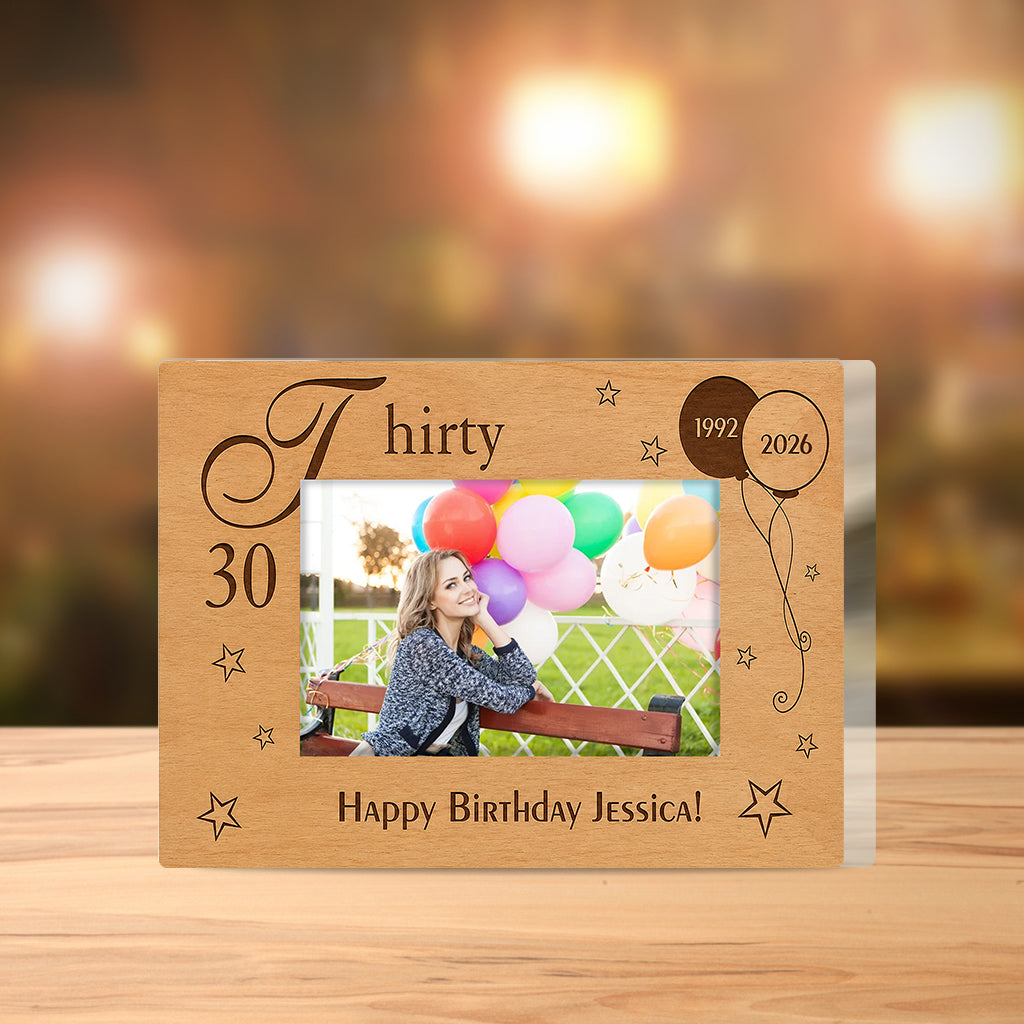 Happy Birthday - Personalized Birthday Custom Shaped Acrylic Plaque