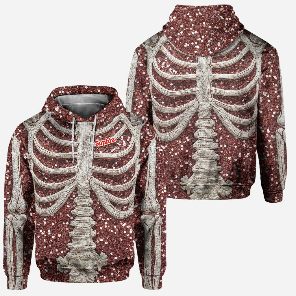 Halloween Skull Knitted Warm - Personalized Skull Hoodie and Leggings