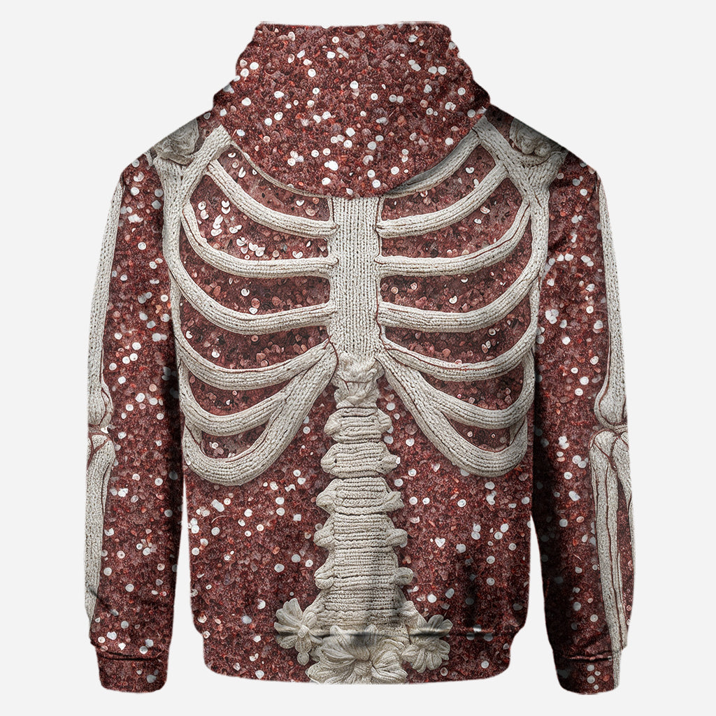 Halloween Skull Knitted Warm - Personalized Skull Hoodie and Leggings