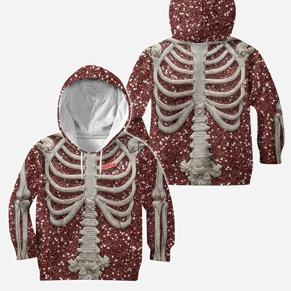 Halloween Skull Knitted Warm - Personalized Skull Hoodie and Leggings