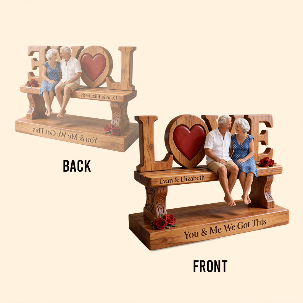 Toi et moi, on gère - Plaque acrylique personnalisée pour couple