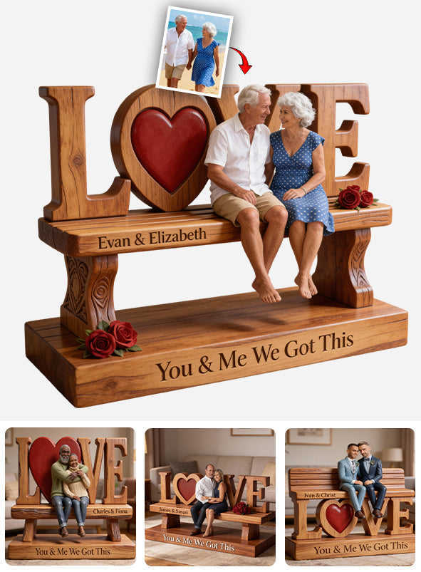 Toi et moi, on gère - Plaque acrylique personnalisée pour couple