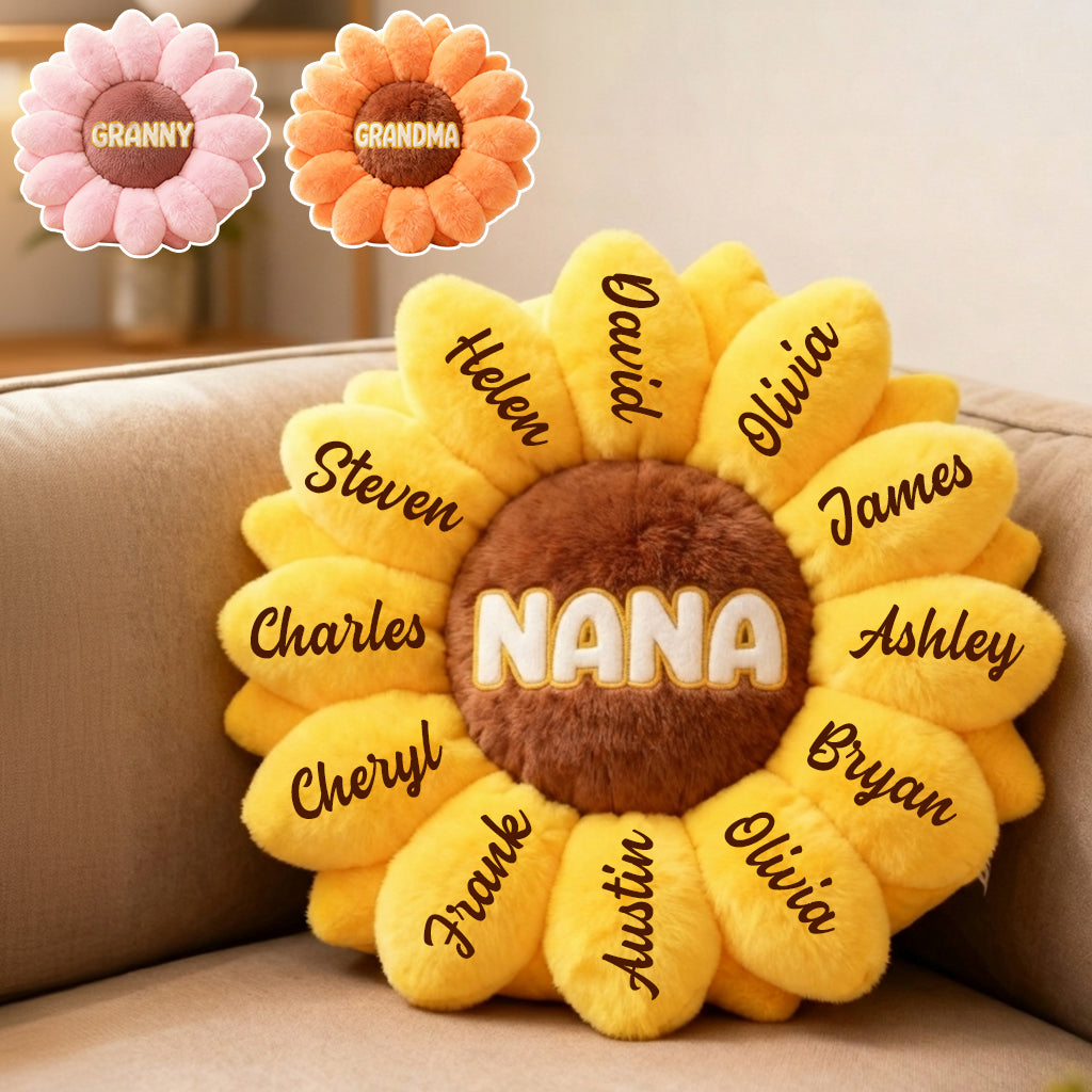 Best Nana Ever - Personalized Grandma Faux Fur Shaped Pillow
