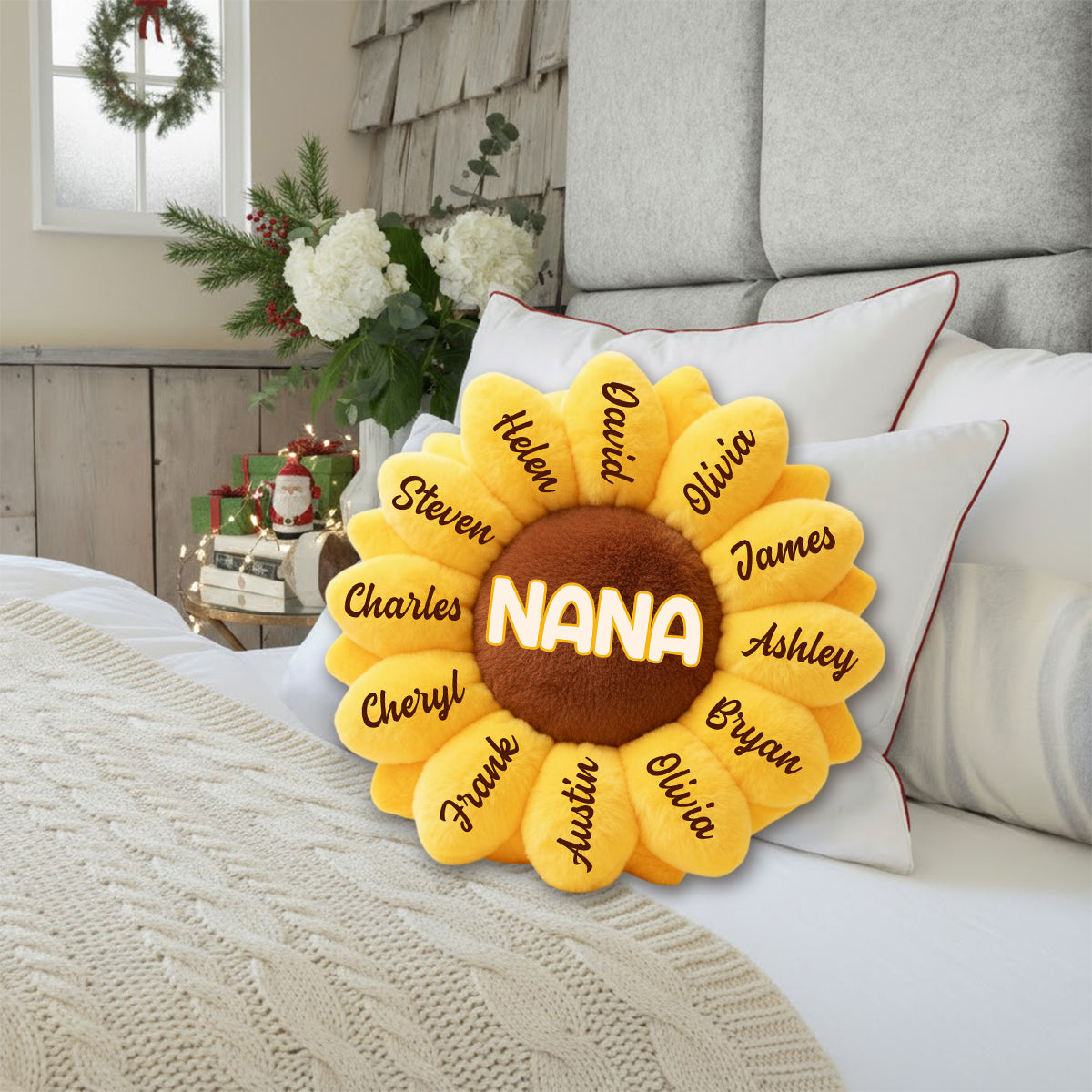 Best Nana Ever - Personalized Grandma Faux Fur Shaped Pillow