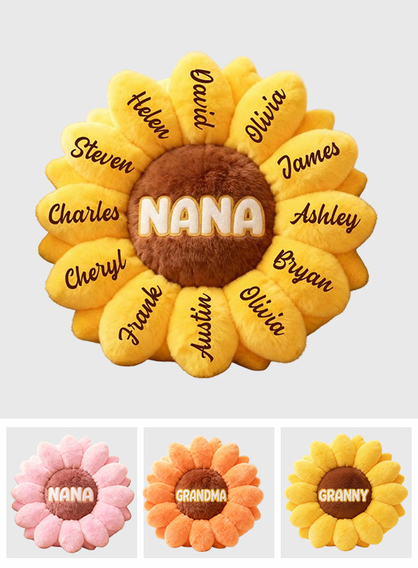 Best Nana Ever - Personalized Grandma Faux Fur Shaped Pillow