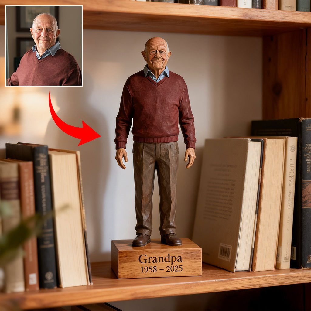 Gedenkgeschenkset - Personalisierter Fellkissen & Plüschornament & Plakette