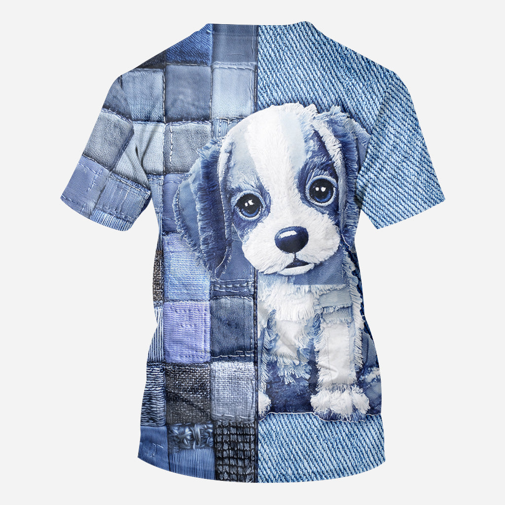 T-shirt personnalisé « Love Beagle » avec un chien.