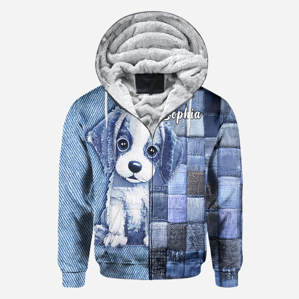 T-shirt personnalisé « Love Beagle » avec un chien.