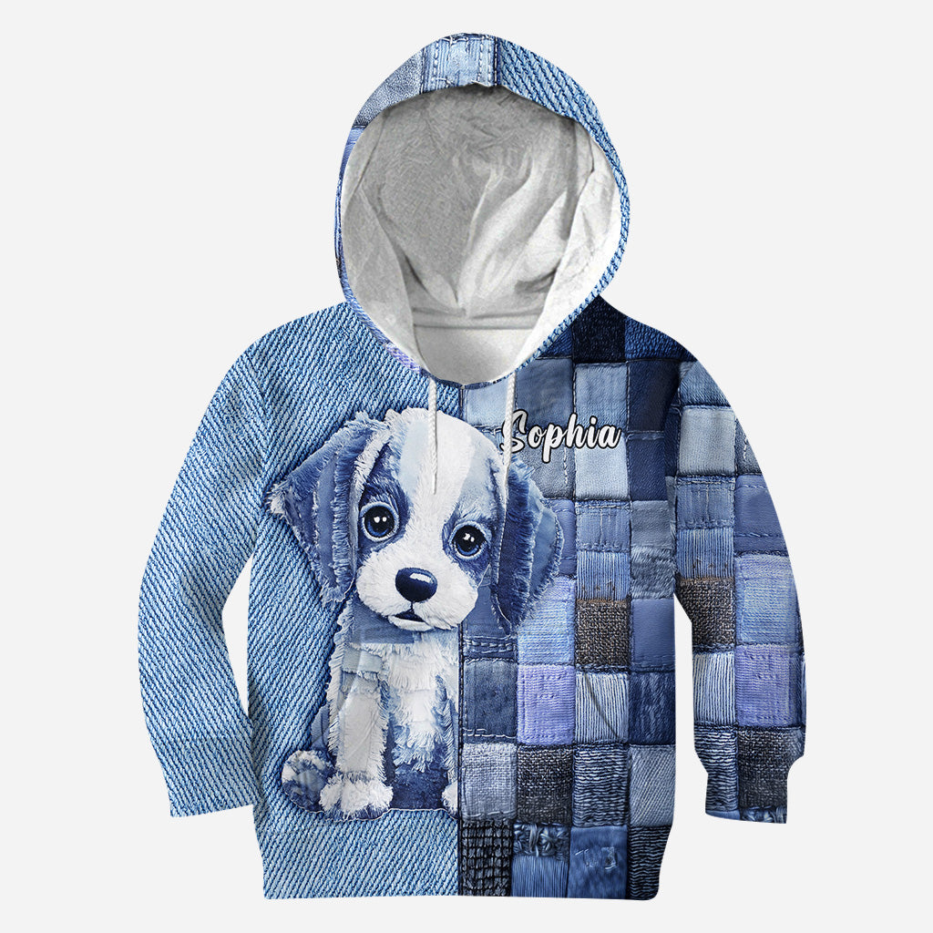 T-shirt personnalisé « Love Beagle » avec un chien.