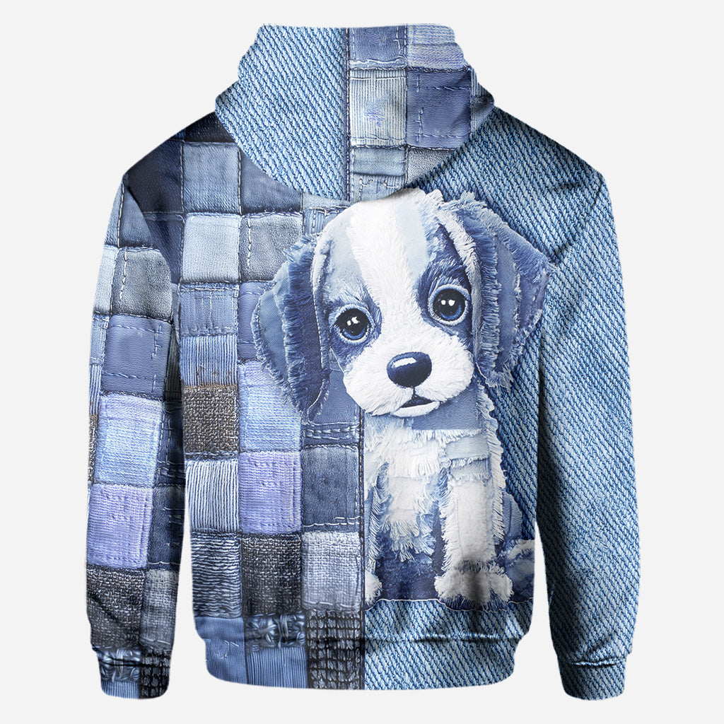 T-shirt personnalisé « Love Beagle » avec un chien.