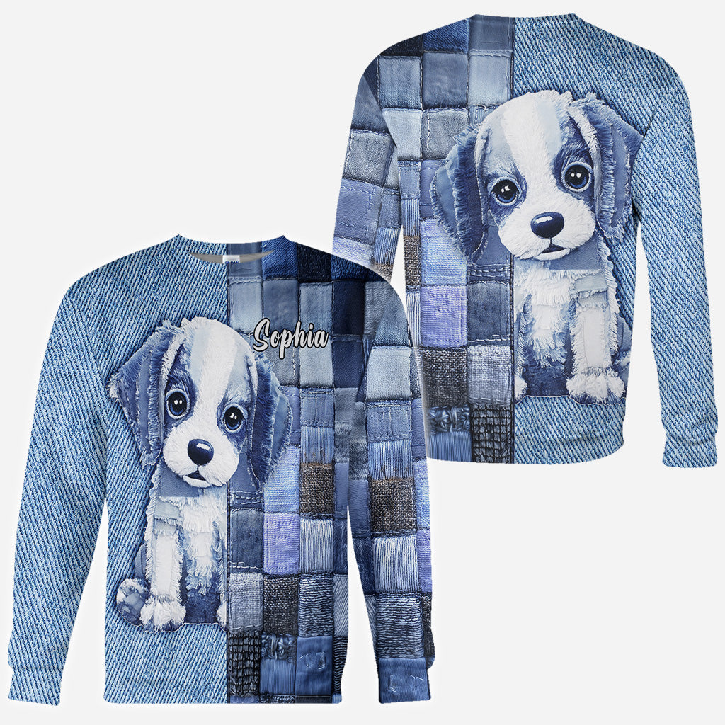 T-shirt personnalisé « Love Beagle » avec un chien.