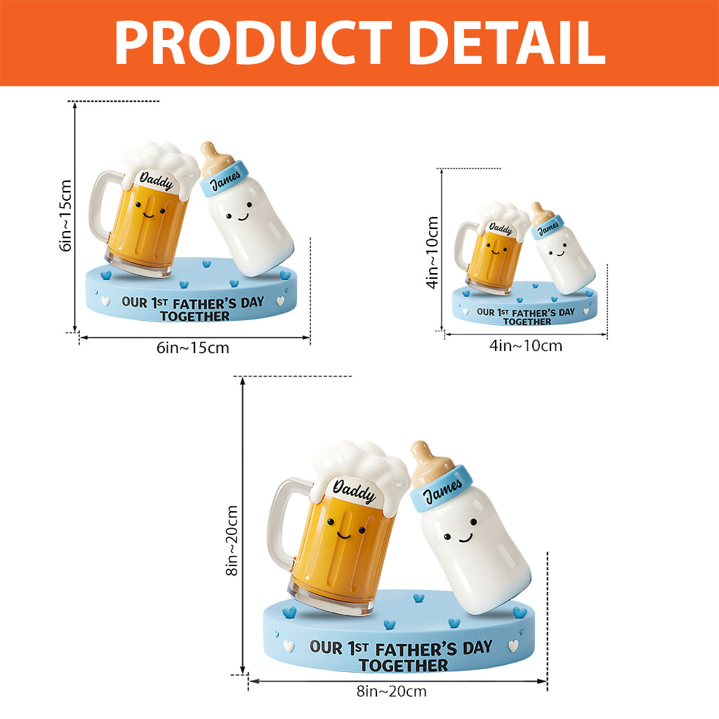 Our 1st Father's Day Together - Personalized Father Custom Shaped Acrylic Plaque