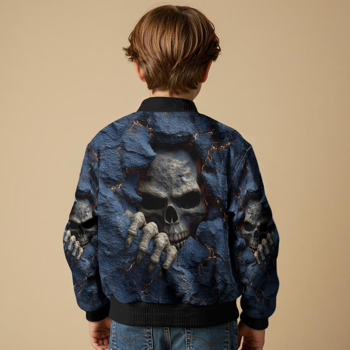 Cool Skull - Personalized Skull Varsity Jacket