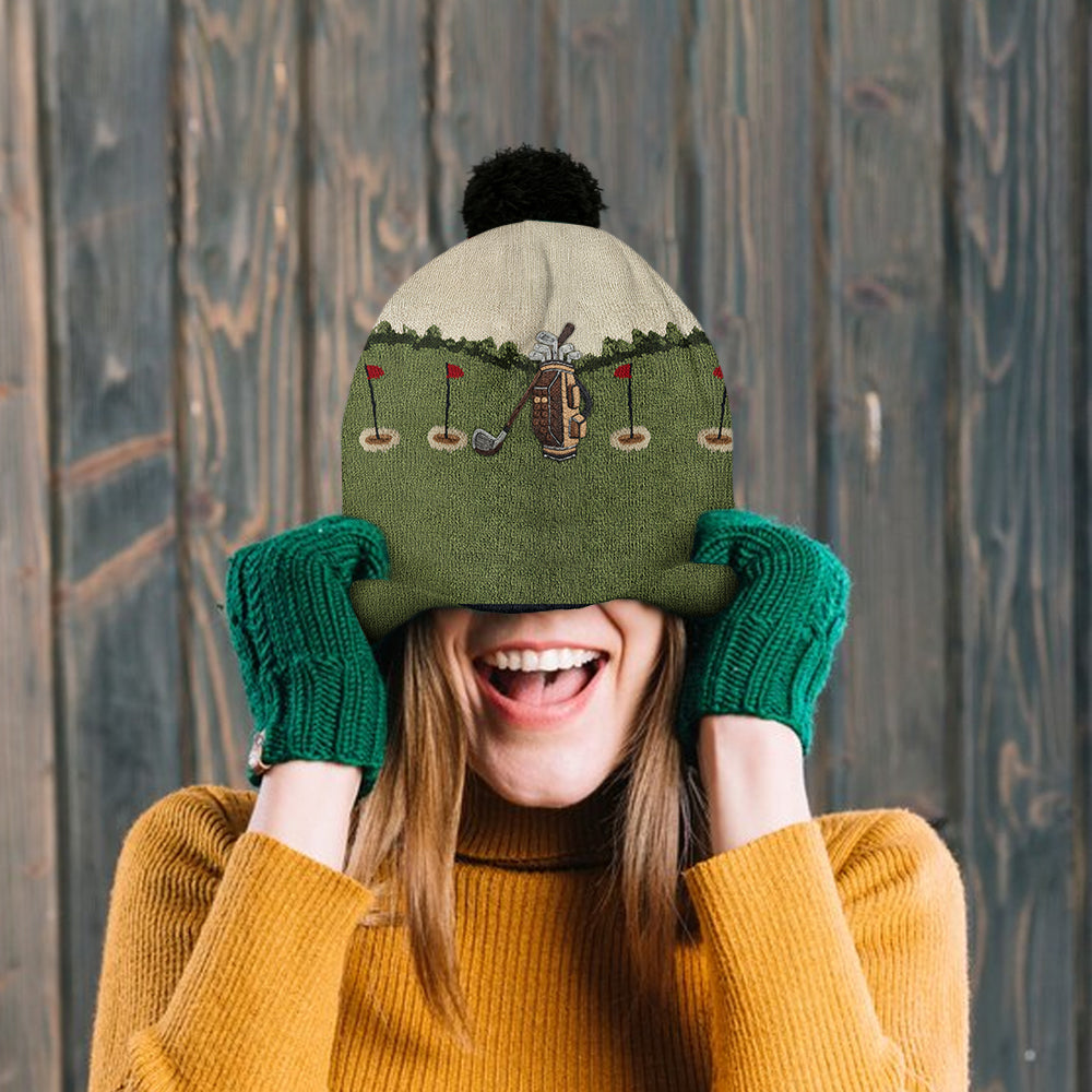 Love Golf - Personalized Golf Beanie Hat