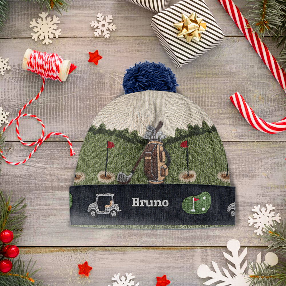 Love Golf - Personalized Golf Beanie Hat