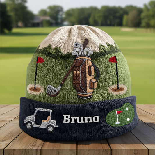 Love Golf - Personalized Golf Beanie Hat