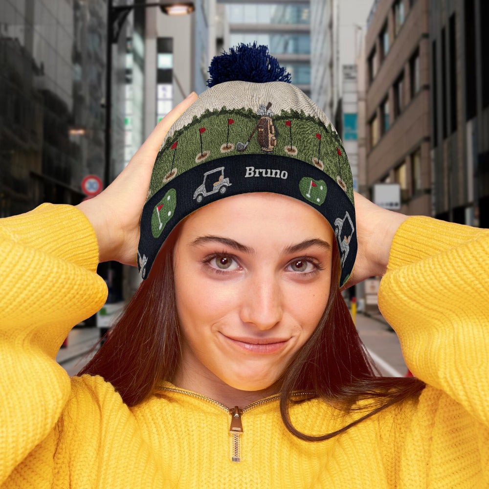 Love Golf - Personalized Golf Beanie Hat