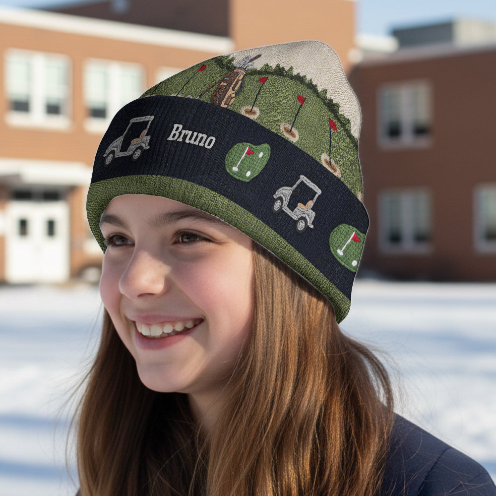 Love Golf - Personalized Golf Beanie Hat