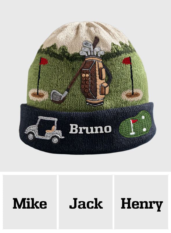 Love Golf - Personalized Golf Beanie Hat