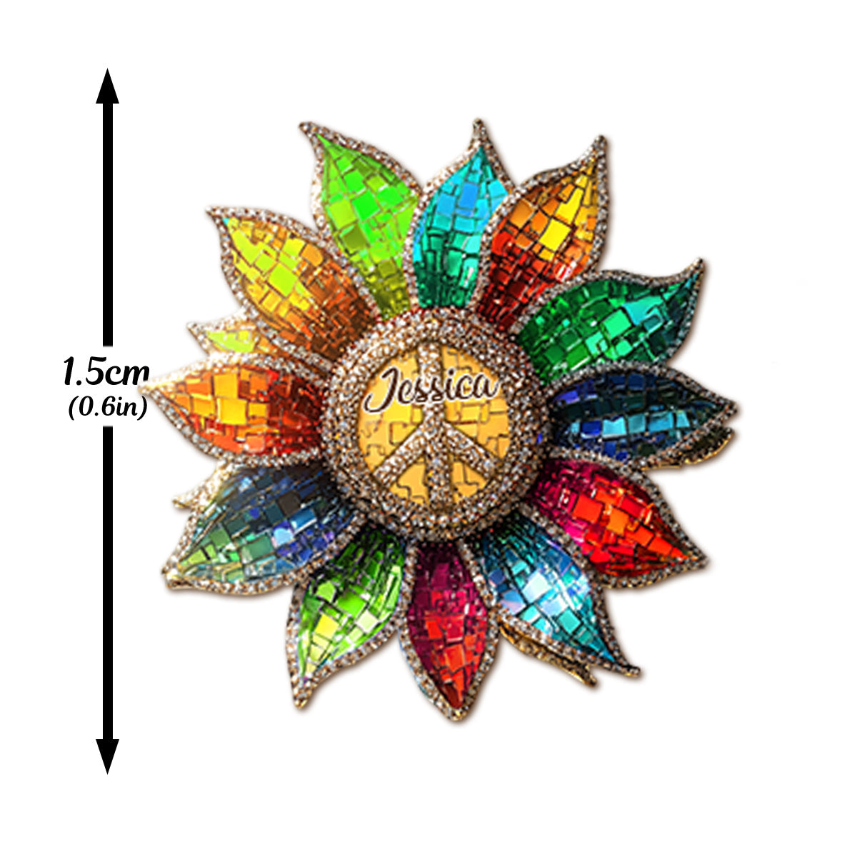 Hippie Soul - Personalized Hippie Stud Earrings