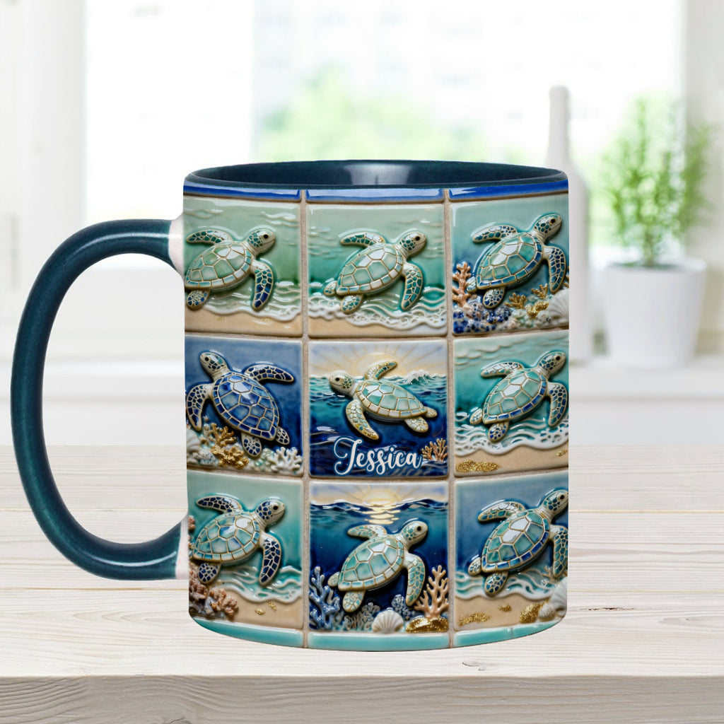 Love Turtle - Personalized Turtle Accent Mug