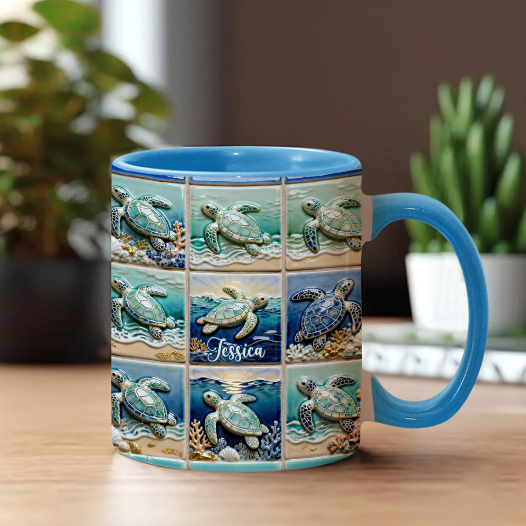 Love Turtle - Personalized Turtle Accent Mug