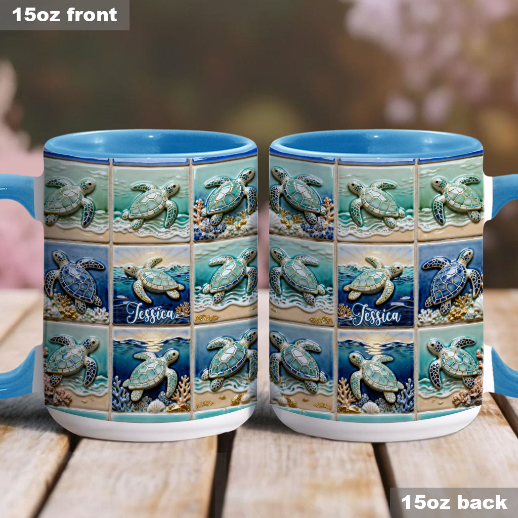Love Turtle - Personalized Turtle Accent Mug