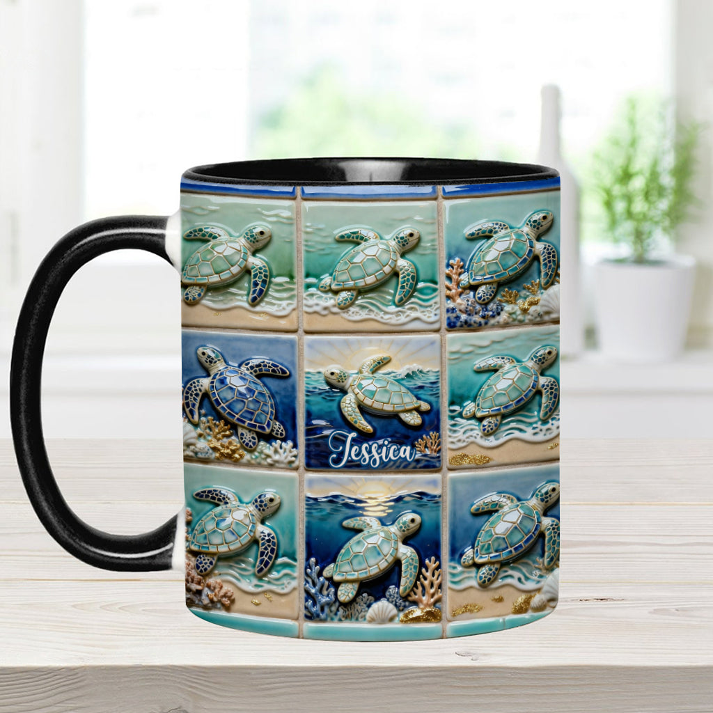 Love Turtle - Personalized Turtle Accent Mug