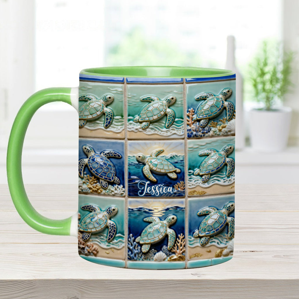 Love Turtle - Personalized Turtle Accent Mug