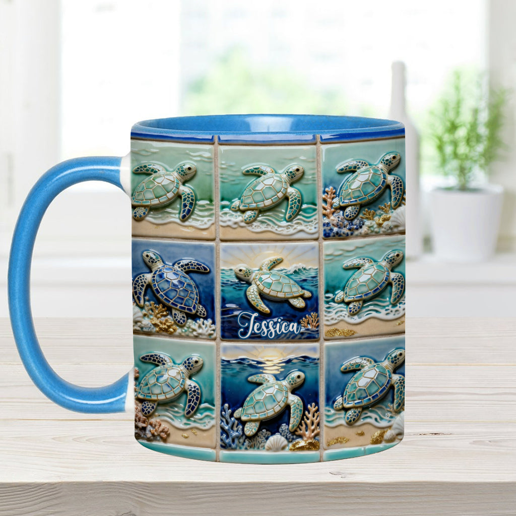 Love Turtle - Personalized Turtle Accent Mug