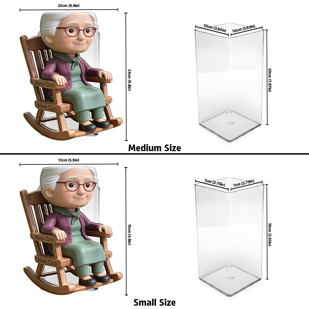 Beste Oma aller Zeiten - Personalisierter Acryltopf