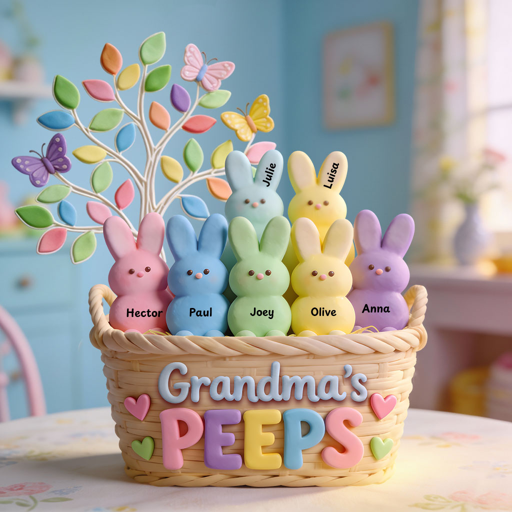 Grandma's Peeps - Personalized Grandma Custom Shaped Acrylic Plaque