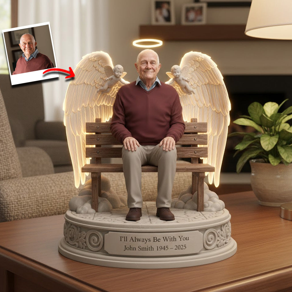 I'll Always Be With You - Personalized Memorial Custom Shaped Acrylic Plaque