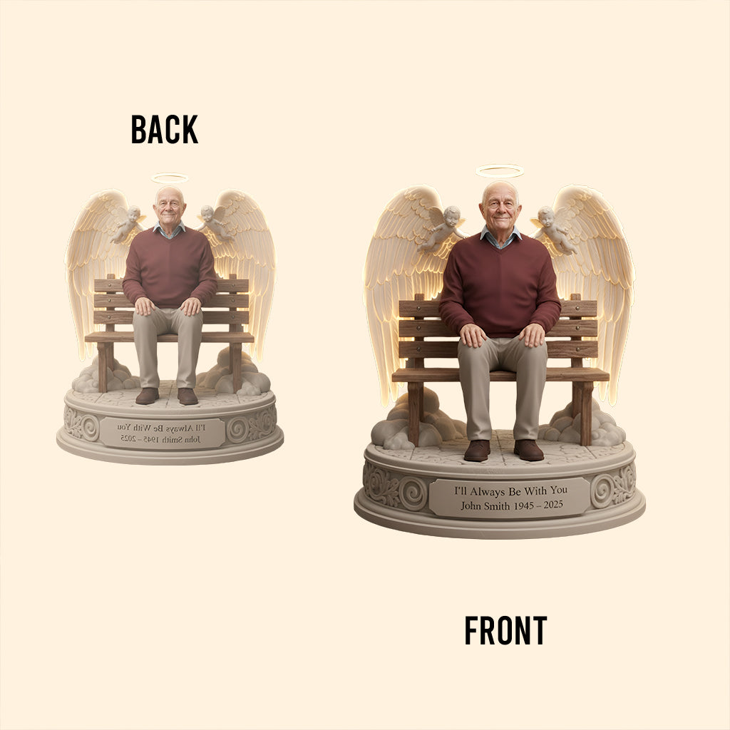 I'll Always Be With You - Personalized Memorial Custom Shaped Acrylic Plaque